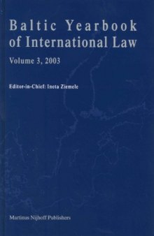 Baltic Yearbook of International Law