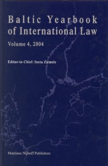 Baltic Yearbook Of International Law 2004 (Baltic Yearbook of International Law)