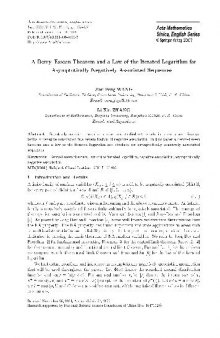Berry-Esseen Theorem and a Law of the Iterated Logarithm for Asymptotically Negatively Associated Sequences