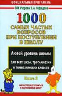 1000 самых частых вопросов при поступлении в школу