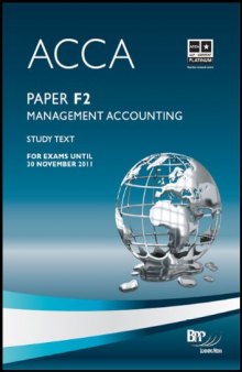 ACCA - F2 Management Accounting: Study Text