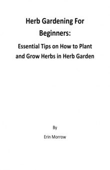 Herb gardening for beginners