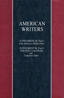 American Writers, Supplement III