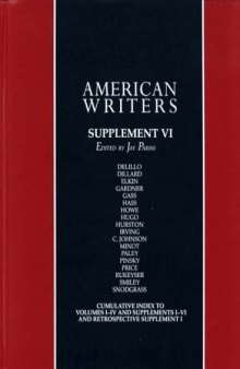 American Writers, Supplement VI