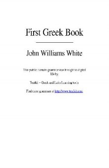 A first greek book