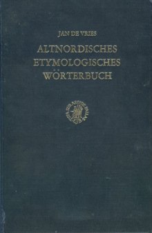 Altnordisches etymologisches Wörterbuch