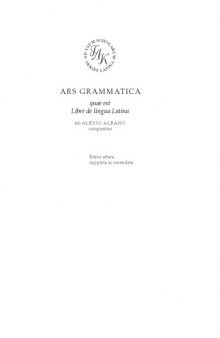 Ars grammatica : Книга о латинском языке