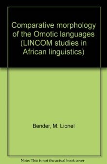 Comparative morphology of the Omotic languages