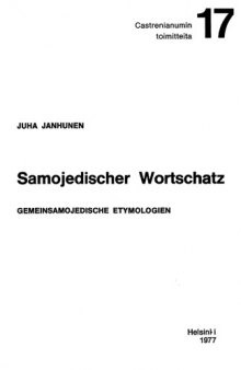 Samojedischer Wortschatz: Gemeinsamojedische Etymologien