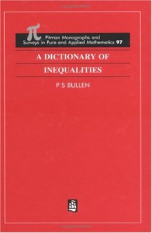 A Dictionary of Inequalities