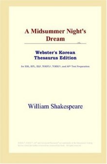 A Midsummer Night's Dream (Webster's Korean Thesaurus Edition)