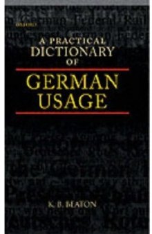 A Practical Dictionary of German Usage