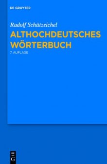 Althochdeutsches Wörterbuch