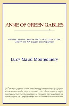 Anne of Green Gables (Webster's Thesaurus Edition)