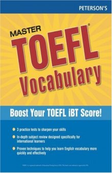 Master the TOEFL Vocabulary (Peterson's Master the TOEFL Vocabulary)