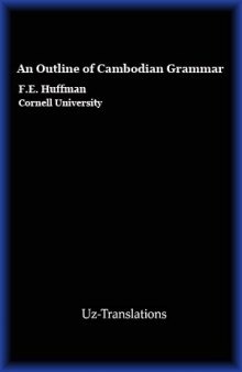 An Outline of Cambodian Grammar