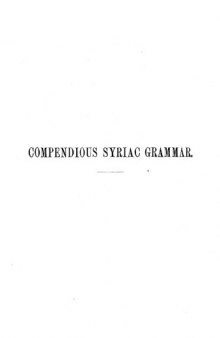 Compendious Syriac grammar