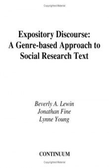 Expository Discourse: A Genre-Based Approach to Social Science Research Texts (Open Linguistics)