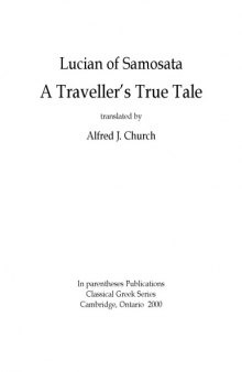 A traveller’s true tale, translated by Alfred J. Church