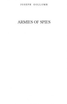 Armies of Spies (Nazi covert operations before WW II)