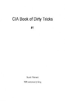 CIA Book of Dirty Tricks