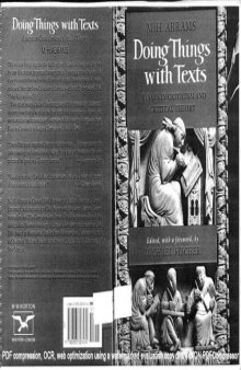 Doing Things With Texts - essays in criticism and critical theory [first part]
