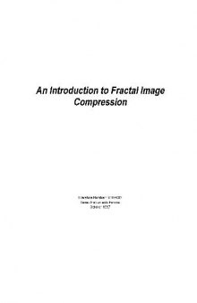 An Introduction to Fractal Image Compression