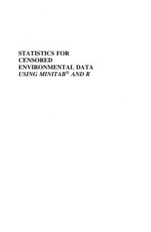 Statistics for Censored Environmental Data Using Minitab® and R, Second Edition
