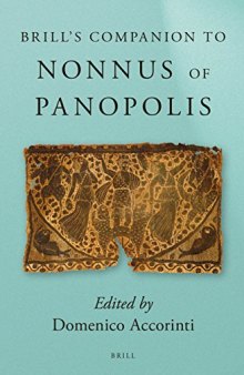 Brill’s Companion to Nonnus of Panopolis