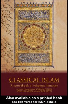 Classical Islam: A Sourcebook of Religious Literature