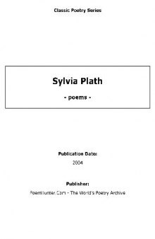 Sylvia Plath - Poetry