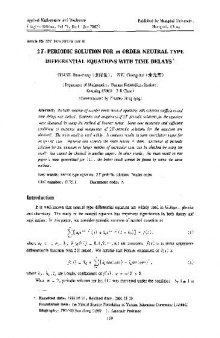 2 T -periodic solution for m order neutral type differential equations with time delays