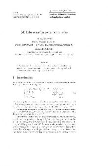 2-D Euler equation perturbed by noise