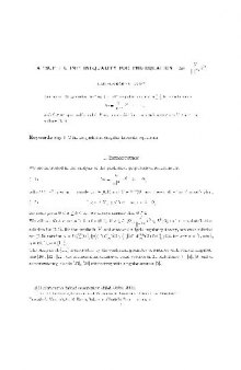 A ''sup+ c inf'' inequality for the equation -delta u = [ V(x2a)]eu