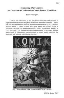 Mumbling Our Comics: An Overview of Indonesia Comic Books' Condition 