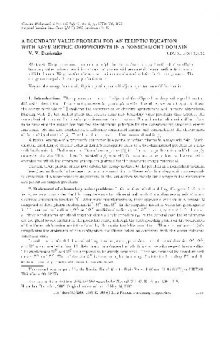 A Boundary Value Problem for an Elliptic Equation with Asymmetric Coefficients in a Nonschlicht Domain