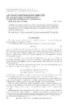 A boundary value problem for mixed-type equations in domains with multiply connected hyperbolicity subdomains