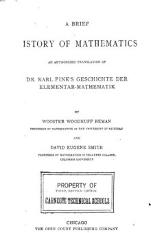A brief history of mathematics