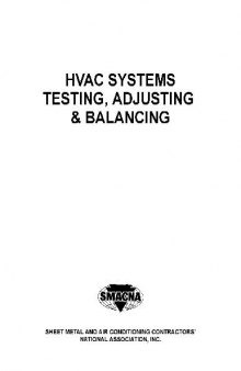 HVAC System Test-Adjust-Balance