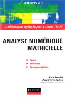 Analyse numerique matricielle