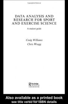 Data Analysis and Research for Sport and Exercise Science: A Student Guide