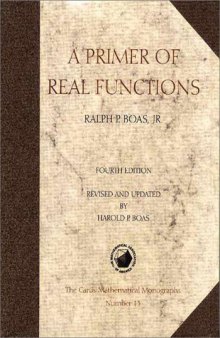 A primer of real functions