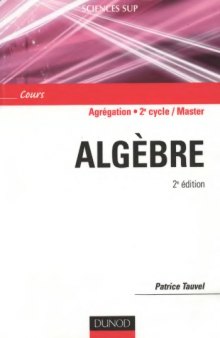 Algebre Agregation, Licence 3e annee, Master