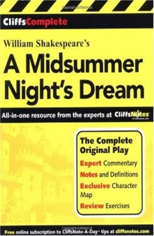 A Midsummer Night's Dream (Cliffs Complete)