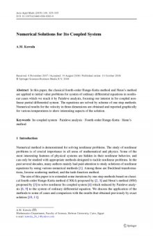 Acta Applicandae Mathematicae: An International Survey Journal on Applying Mathematics and Mathematical Applications ~ Volume 106, Number 3   June, 2009 pp325-499