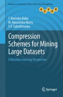 Compression Schemes for Mining Large Datasets: A Machine Learning Perspective
