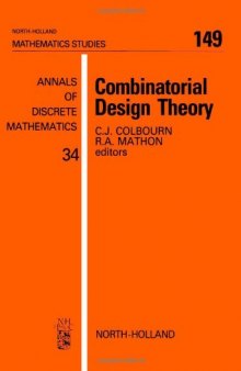 Combinatorial Design Theory 