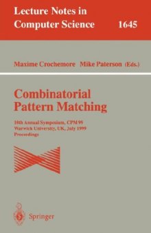 Combinatorial Pattern Matching: 5th Annual Symposium, CPM 94 Asilomar, CA, USA, June 5–8, 1994 Proceedings