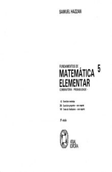 Fundamentos de Matemática Elementar: Combinatória... - 2 Grau