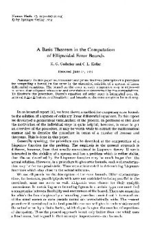 A Basic Theorem in the Computation of Ellipsoidal Error Bounds